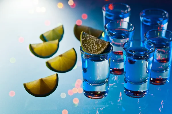 Tequila e cal — Fotografia de Stock