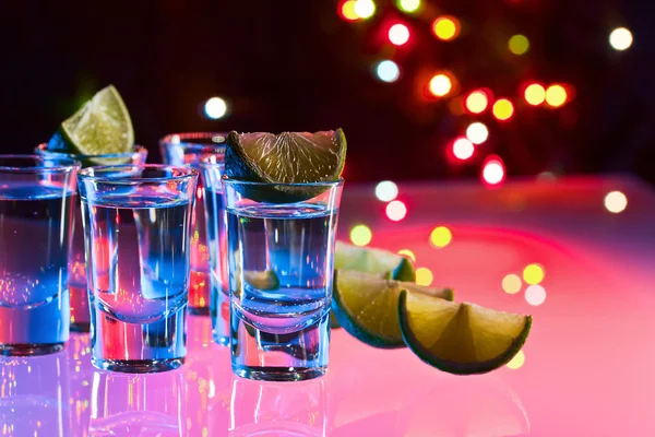 Tequila und Limette — Stockfoto