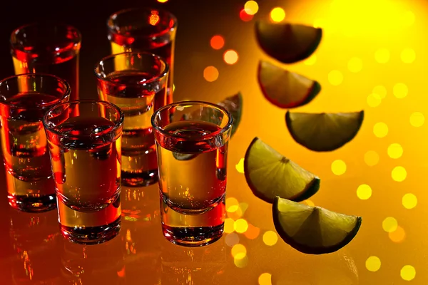 Tequila and lime — Stock Photo, Image