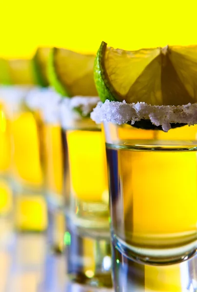 Tequila, Limette und Salz — Stockfoto