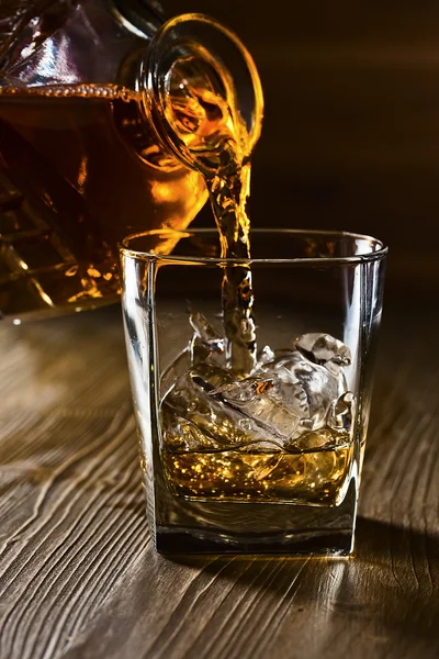 Whisky és a természetes jég — Stock Fotó