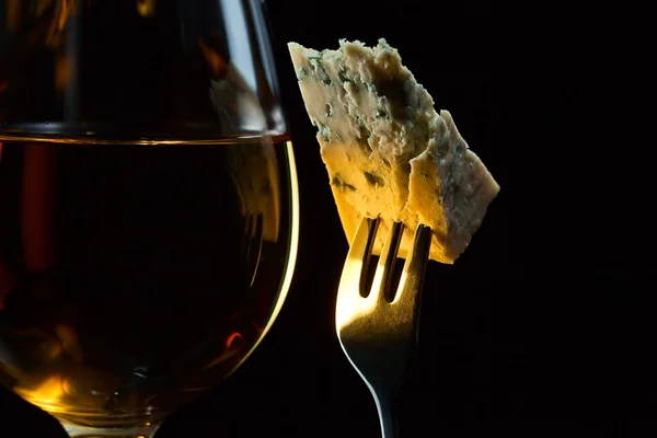 Queijo e vinho — Fotografia de Stock