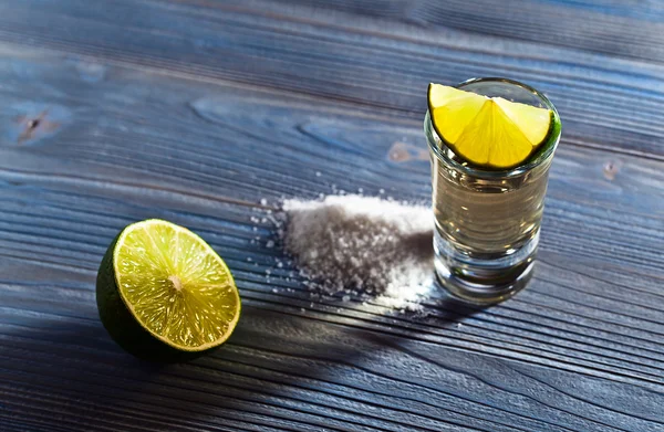 Tequila con sale e lime — Foto Stock