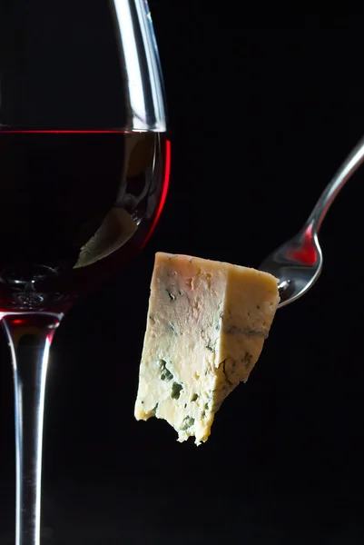 Käse und Wein — Stockfoto