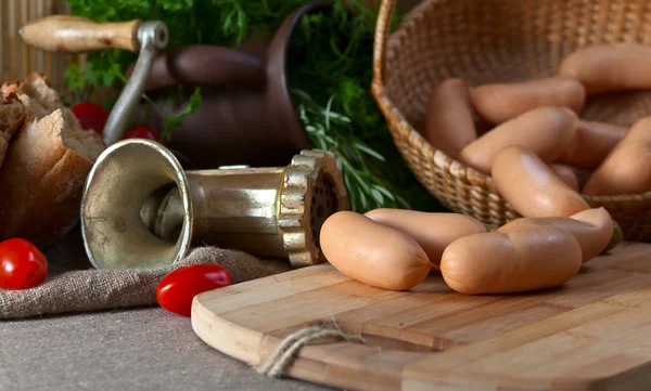 Smoked sausage — Stock Photo, Image