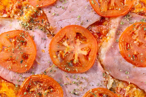 Closeup of fresh baked pizza — Stock Photo, Image