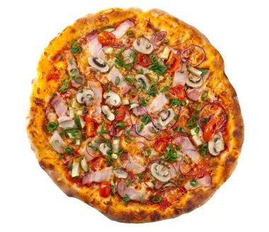  pastırma ve mantarlı pizza