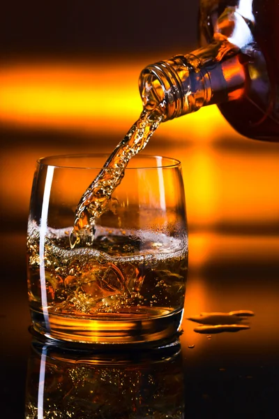 威士忌和冰 — 图库照片