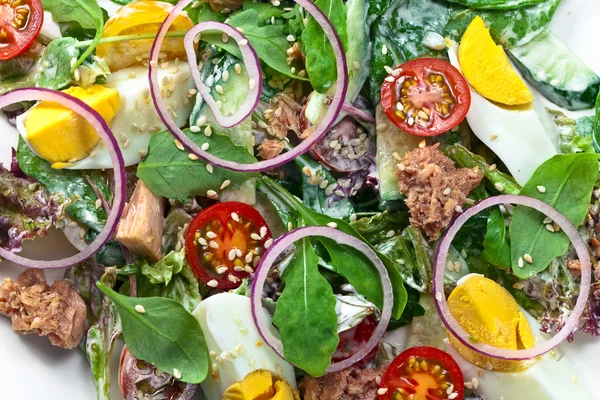 Salada verde com atum — Fotografia de Stock