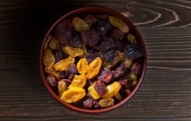 kahverengi dich içinde Kuru üzüm