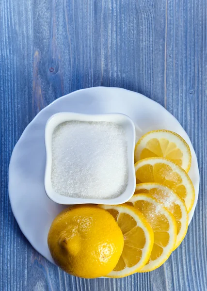 Limone e zucchero — Foto Stock