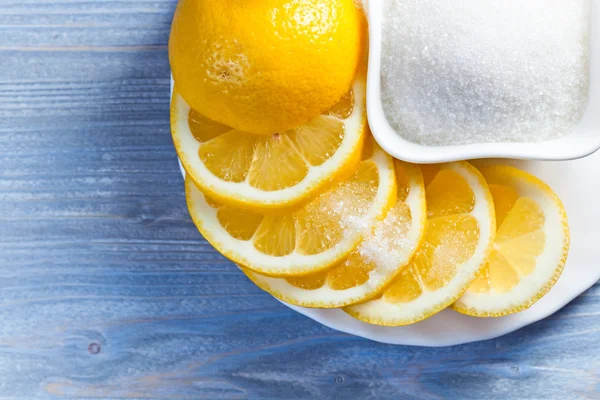 Limone e zucchero — Foto Stock