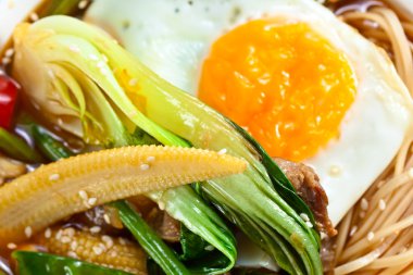 yumurta, et ve erişte çorbası