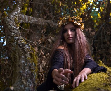 Karanlık ormanda cadı