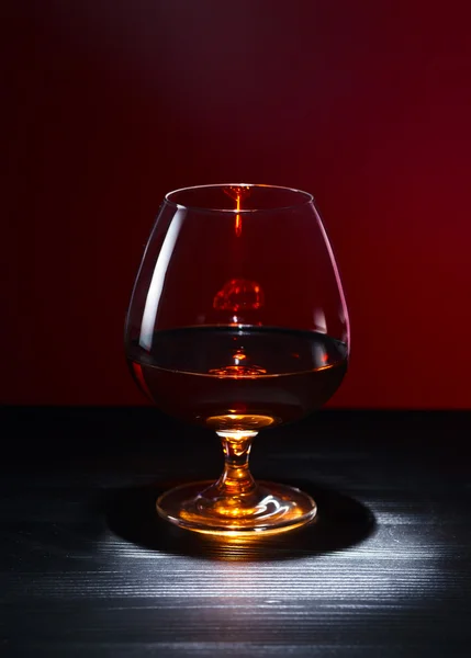 Snifter with brandy — Stock Photo, Image