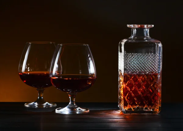 Panáků s brandy — Stock fotografie