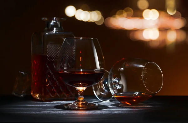 Panáků s brandy — Stock fotografie