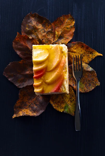 Słodkie ciasto z jabłkami — Zdjęcie stockowe