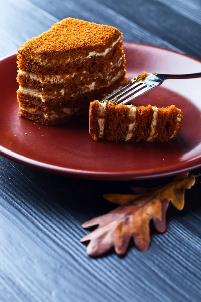 Hausgemachter Honigkuchen — Stockfoto