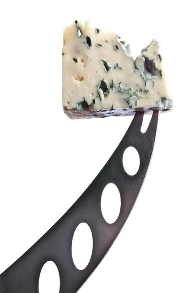 Gorgonzola sajt elszigetelt fehér — Stock Fotó