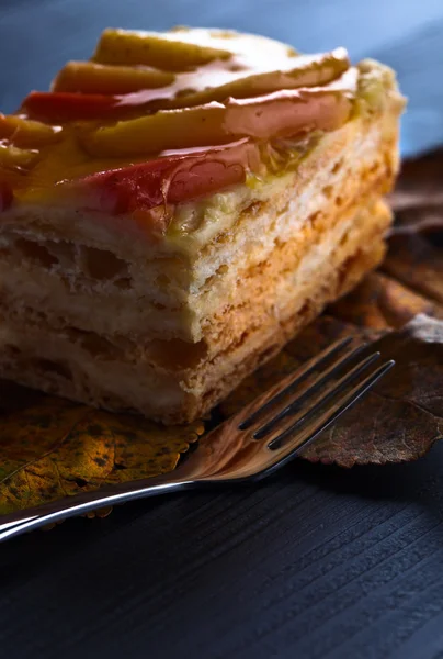 Zoete pastei met appels — Stockfoto