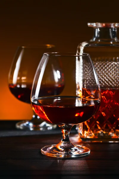 Panáků s brandy — Stock fotografie