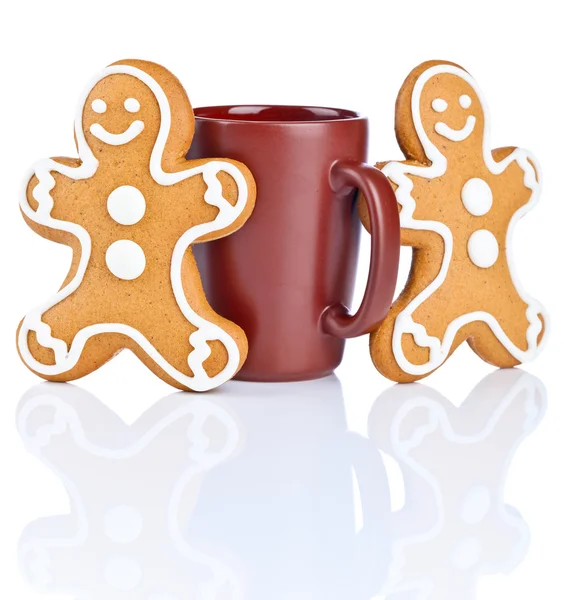 Gingerbread on white background — Stock Photo, Image