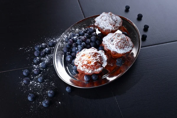 Cupcake with blueberry — Stock Photo, Image