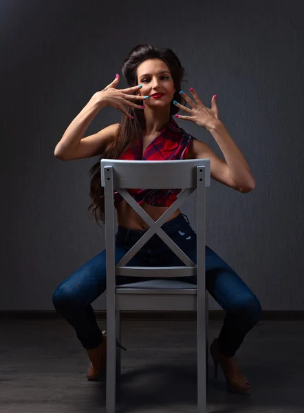 Mujer con manicura —  Fotos de Stock