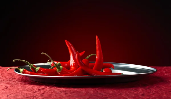 Paprsek červené chilli Pepper — Stock fotografie