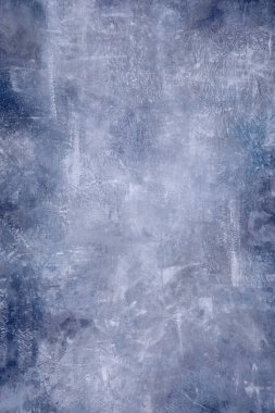 Eski duvar desenli çimento mavi soyut mavi renk tasarımı siyah gradyan arkaplan ile aydınlıktır.