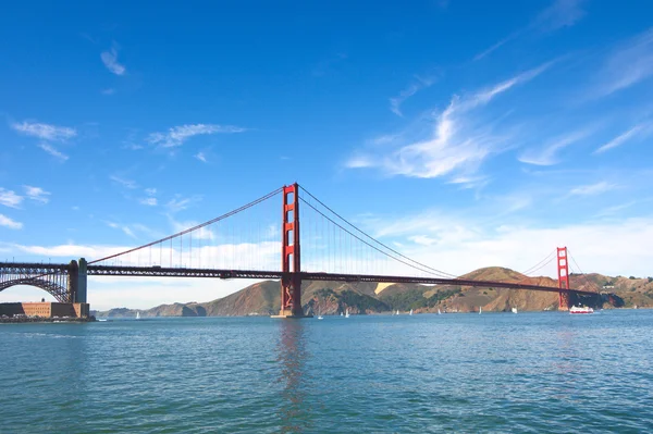 Pemandangan panorama di jembatan Golden Gate — Stok Foto