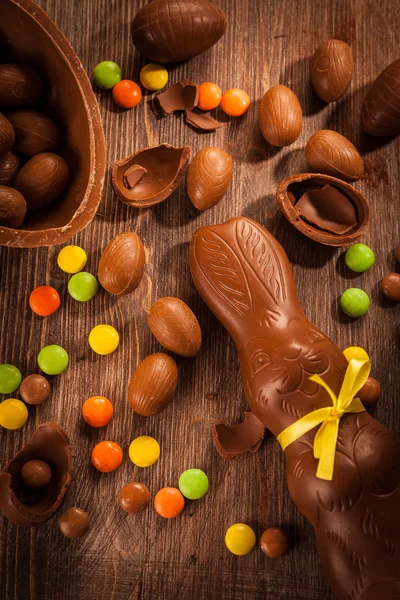 Rozmanité čokoláda pro Velikonoce — Stock fotografie