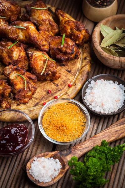 Ailes de poulet barbecue — Photo