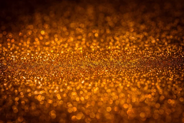 Blurry Abstract Christmas Glitter Background Golden Tone Out Focus — Stock Photo, Image