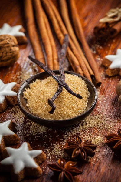 Bakning ingredienser och kryddor — Stockfoto