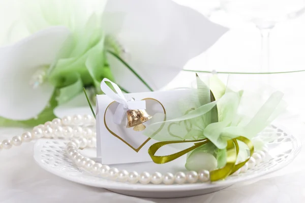 Bruiloft plaats instelling — Stockfoto