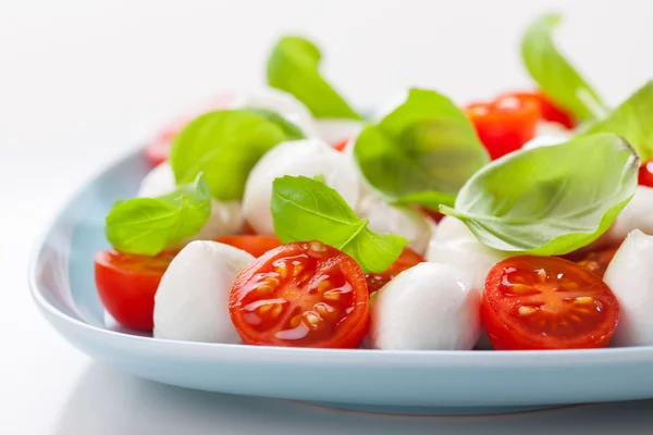 Tomato salad with mozzarella — Stock Photo, Image