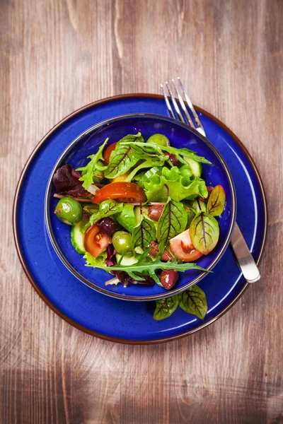 Смешанный низкокалорийный салат — стоковое фото