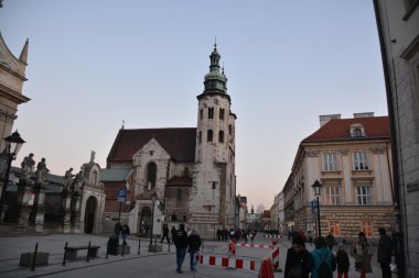 Cracow şehir cadde görünümü