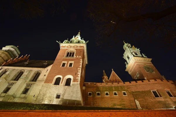 Wgląd nocy miasta Cracow — Zdjęcie stockowe