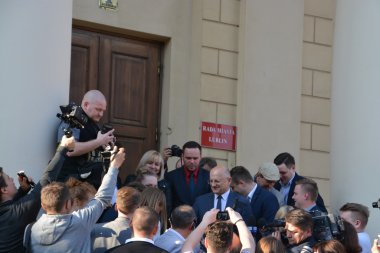 Öğrencilerin kutlamalarda Lublin 2016