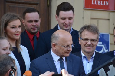 Öğrencilerin kutlamalarda Lublin 2016