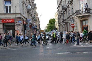 Öğrencilerin kutlamalarda Lublin 2016
