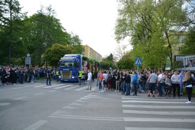 Öğrencilerin kutlamalarda Lublin 2016