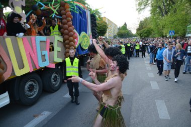Öğrencilerin kutlamalarda Lublin 2016
