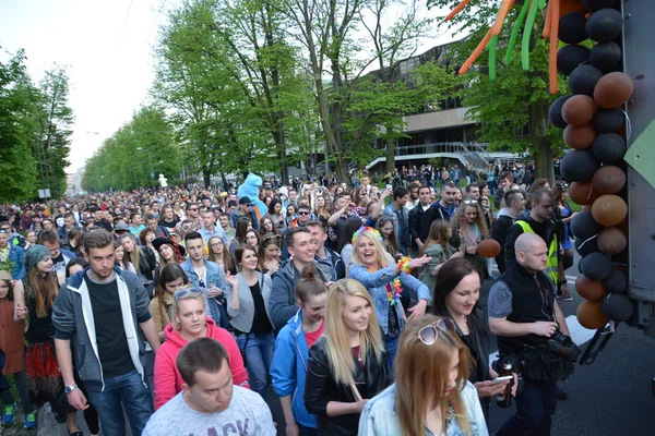 Průvod studentů 2016 v Lublinu — Stock fotografie