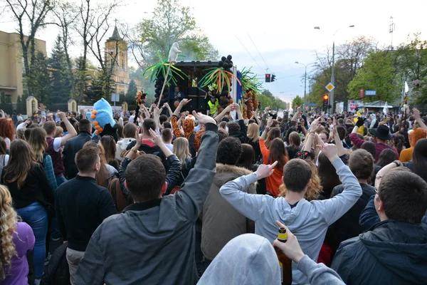 Průvod studentů 2016 v Lublinu — Stock fotografie