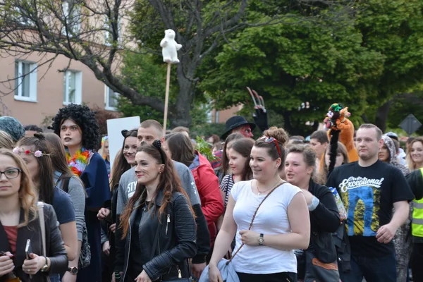 Öğrencilerin kutlamalarda Lublin 2016