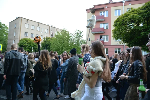 Průvod studentů 2016 v Lublinu — Stock fotografie